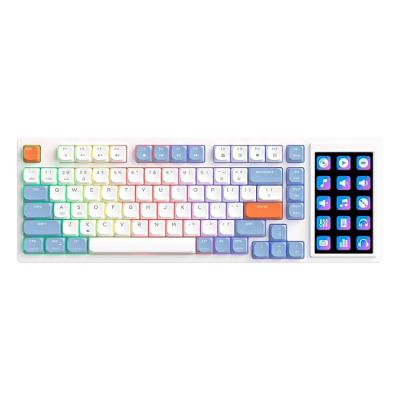 Teclado Mecânico Gamer Ajazz AKP815, RGB, USB-C, Switch Huannuo Short Tea, AKP815