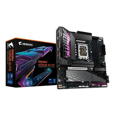 Placa Mãe Gigabyte B860M AORUS ELITE, Intel, Micro ATX, DDR5, Preto - B86MEL-00