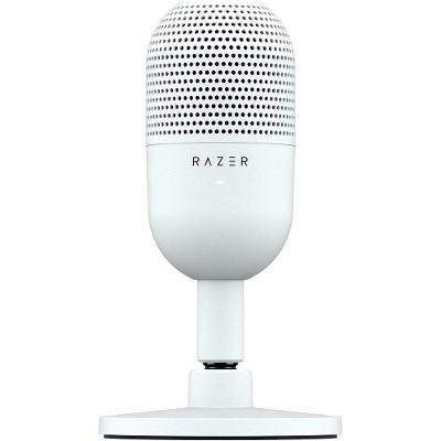 Microfone Razer Seiren V3 Mini, Ultracompacto, Conexão USB, Branco - RZ19-05050300-R3U1