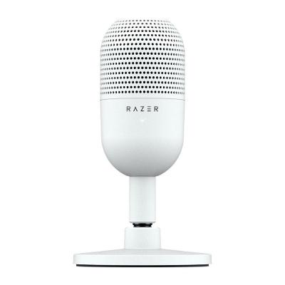 Microfone Razer Seiren V3 Mini, Ultracompacto, Conexão USB, Branco - RZ19-05050300-R3U1