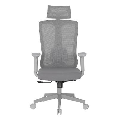 Cadeira Office DT3 Maya Grey Frame, Até 120Kg, Reclinável, Malha e Tecido, Cinza Claro - 14672-0