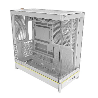 Gabinete Gamer Montech HS02, Mid-Tower, Vidro Temperado, Branco - HS02WH