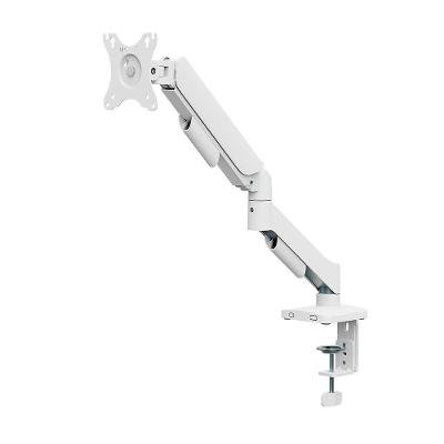 Suporte de Mesa Articulado Bluecase Ergo Flexy para Monitor, 17" a 32", com Portas USB, Suspensão a Gás, Até 9kg, Branco - BSMTS01U-1WBX