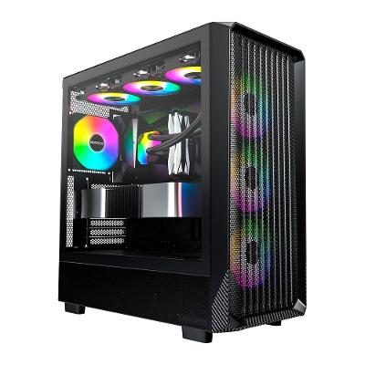 Gabinete Gamer Montech X5, Mid-Tower, Vidro Temperado, Com 4X Fans, Preto - X5BK