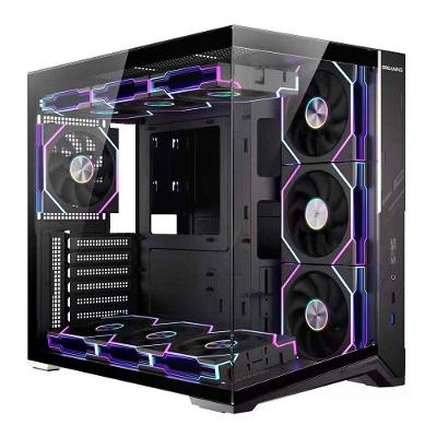 Gabinete Gamer Esgaming Zero Max, Mid Tower, M-ATX, Frontal e Lateral em Vidro Temperado, Sem Fans, Preto - Zero Max BK