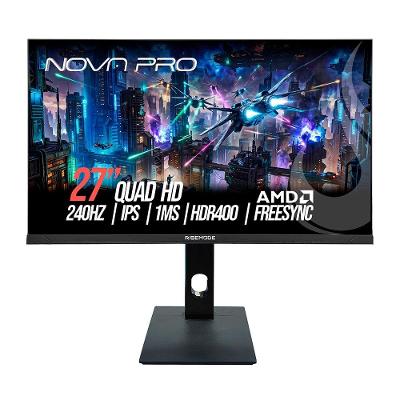 Monitor Gamer Rise Mode 27"", QHD, 240Hz, 1ms, IPS, HDMI e DisplayPort, Altura Ajustável, Som Integrado, Preto - RM-MONV02-27F2402K-B