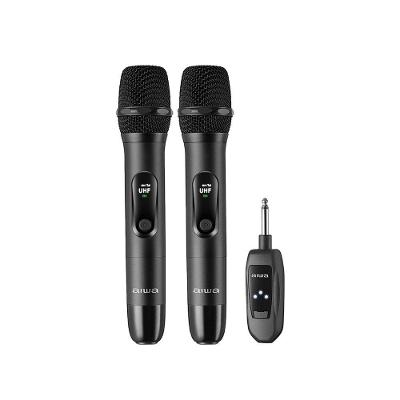 Microfone Sem Fio AIWA AWS-MIC-01, Wireless, Bivolt, Preto - AWS-MIC-01