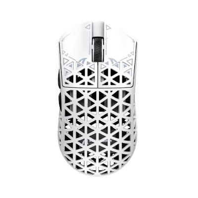 Mouse Gamer Sem Fio Attack Shark R5 Ultra, 42000 DPI, Fibra de Carbono, Switch Óptico, Tri-Mode Wireless Bluetooth USB-C, Branco - R5 ULTRA