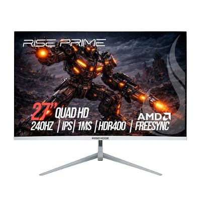 Monitor Gamer Rise Mode Prime 27", QHD, 240Hz, 1ms, IPS, FreeSync, HDR 400, HDMI e DisplayPort, Branco - RM-MOG-27F2402K-W