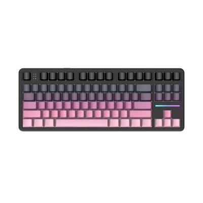 Teclado Sem Fio Mecânico Gamer Attack Shark X87, RGB, Tri-Mode Wireless Bluetooth USB-C, Blackberry - X87