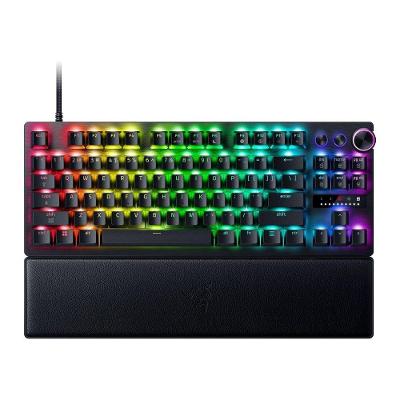 Teclado Óptico Gamer Razer Huntsman V3 Pro 8000hz TKL, Switch Óptico Analógico Gen-2, Rapid Trigger, Snap Tap - Preto - RZ03-05520200