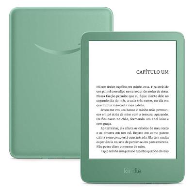 Kindle Amazon Modelo 2024 6", 16GB, Tela Antirreflexo, Luz frontal Ajustável, Bateria de longa duração, Verde - B0CP31QS6R