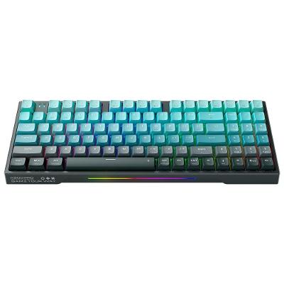 Teclado Mecânico Gamer Machenike Preto k500f-B94 CRYSTAL Pro Tri-Mode, Wireless, Bluetooth, com fio, Switch Jade Green - JJ02GY00F