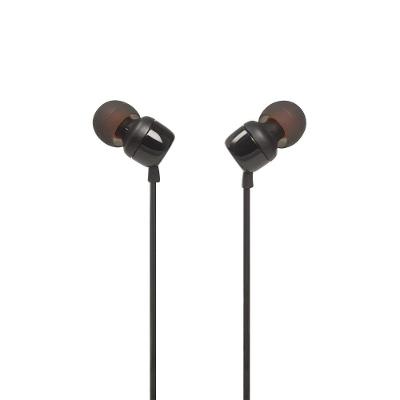 Fone de Ouvido Intra-auricular JBL Tune 110, com Fio, com Microfone, Preto - JBLT110BLKE