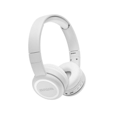 Headphone Bluetooth AIWA AWS-HP-03-W, Design Dobrável, Confortável com Microfone, Branco - AWS-HP-03-W