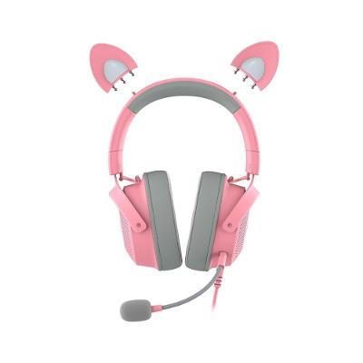 Headset Gamer Razer Kraken Kitty V2 Pro, Chroma RGB, Som Surround 7.1, Drivers de 50mm, USB, Rosa - RZ0404510200