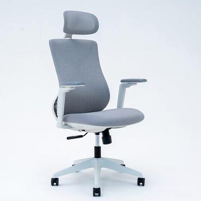 Cadeira Office Elements Aiven, Até 120kg, Reclinável, Malha, Cinza e Branca - 72107
