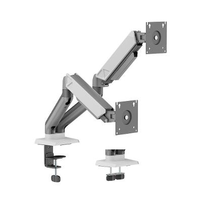 Suporte Para 2 Monitores Elements Audaz Duo, Pistão a Gás, Articulado, Branco - 72139