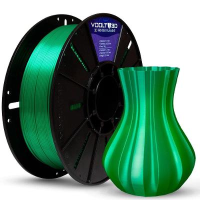 Filamento PLA Voolt3D V-Silk, Verde, 1.75mm, 1kg - PL-VD-SK-1