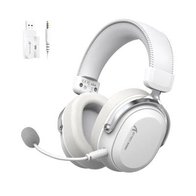 Headset Gamer Sem Fio Attack Shark L30 Pro, Bluetooth, Som Surround, Branco e Prata - L30PRO