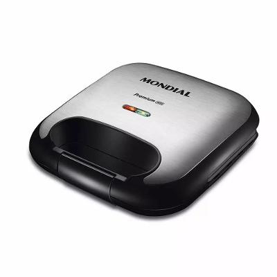 Grill e Sanduicheira Mondial Premium S-25 Inox/Prata - 750W 110V