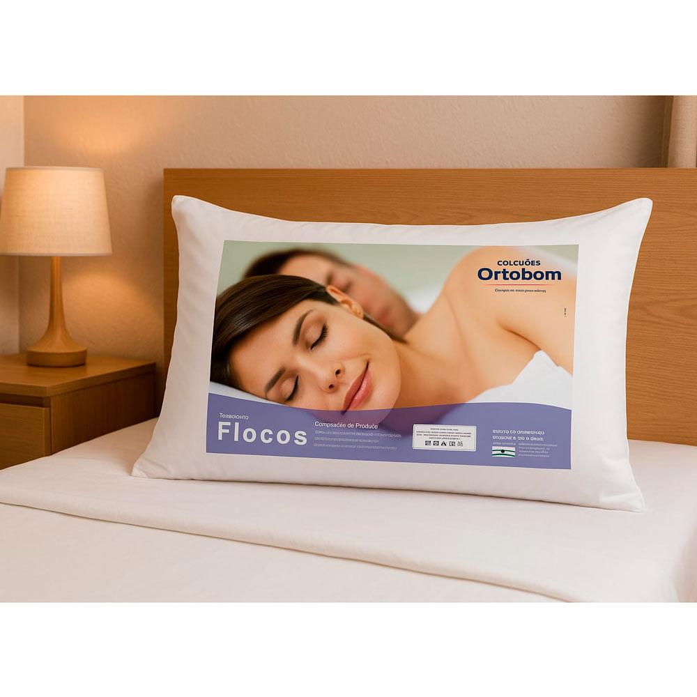 Travesseiro Ortobom Flocos de Espumas - 3