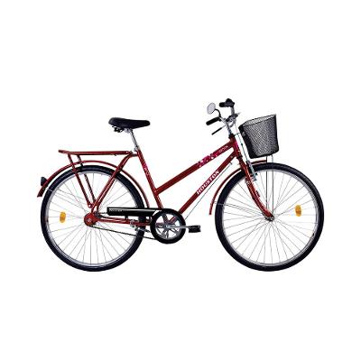 Bicicleta Houston Ônix Vb Aro 26 com Bagageiro Vermelha Sun Red com Cesta