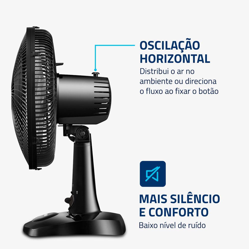 Ventilador de Mesa Mondial 6 Pás Super Power Preto VSP-30-B - 30cm 127V - 2