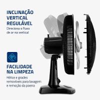 Ventilador de Mesa Mondial 6 Pás Super Power Preto VSP-30-B - 30cm 127V - 1