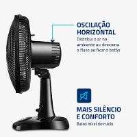 Ventilador de Mesa Mondial 6 Pás Super Power Preto VSP-30-B - 30cm 127V - 2