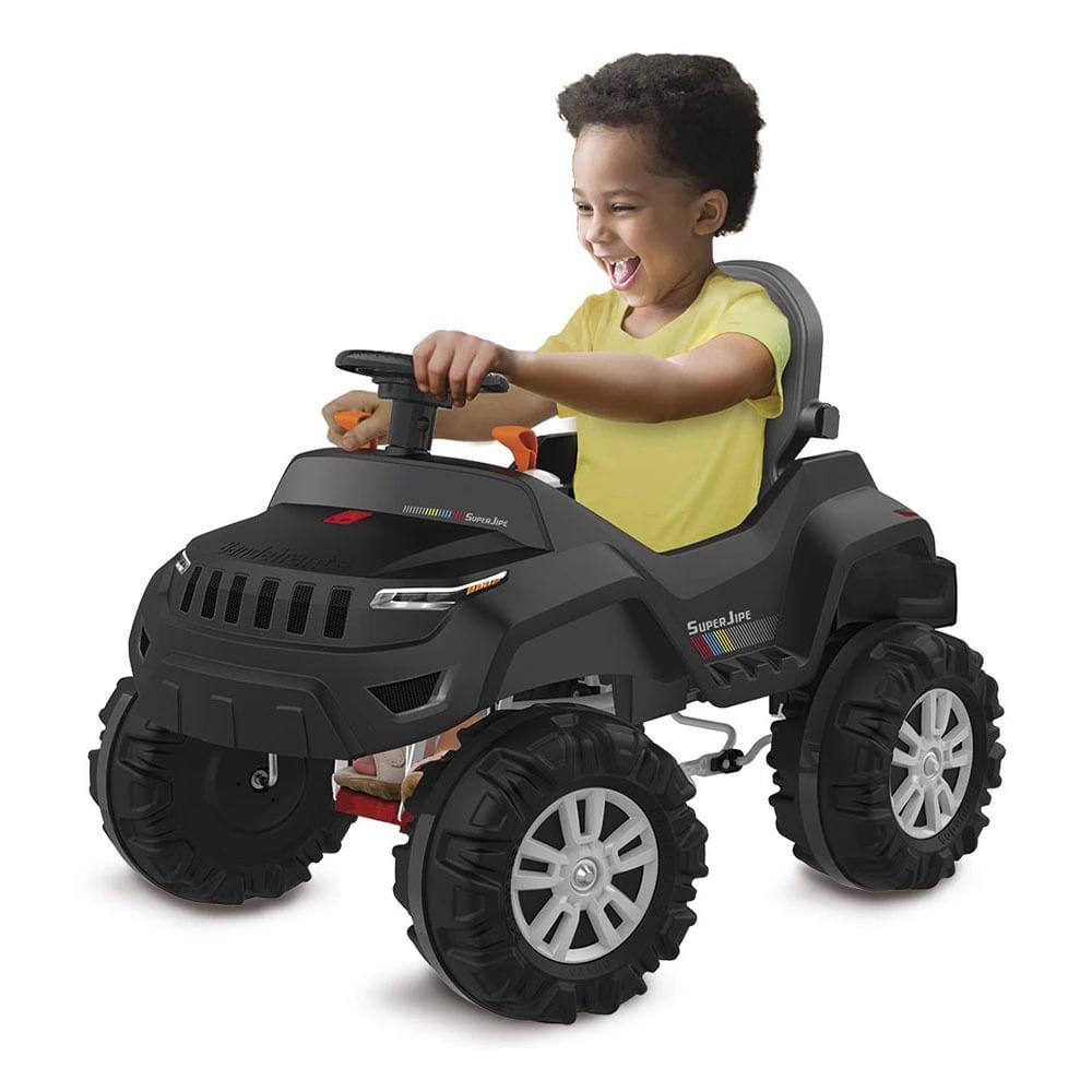 Super Banjipe Reclinável com Capota Passeio e Pedal Bandeirante Preto - 2