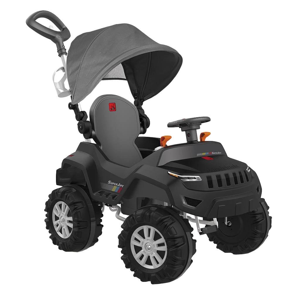 Super Banjipe Reclinável com Capota Passeio e Pedal Bandeirante Preto - 10