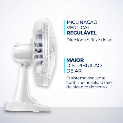 Ventilador de Mesa Mondial 6 Pás Super Power VSP-40-W - 40cm 220V
