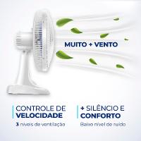 Ventilador de Mesa Mondial 6 Pás Super Power VSP-40-W - 40cm 220V - 3