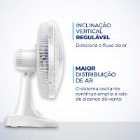Ventilador de Mesa Mondial 6 Pás Super Power VSP-40-W - 40cm 220V
