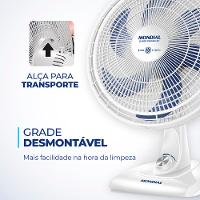 Ventilador de Mesa Mondial 6 Pás Super Power VSP-40-W - 40cm 220V - 5