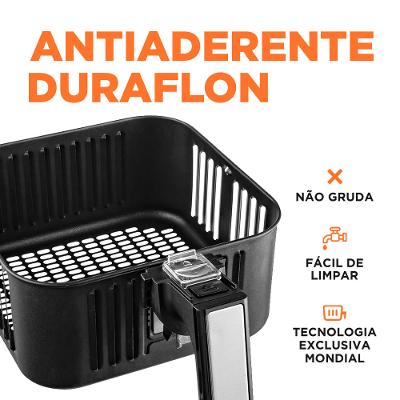 Fritadeira Elétrica Air Fryer Mondial Afn-40-LE 4L Preta - 220V