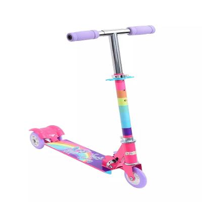 Patinete Infantil 3 Rodas Dobrável Lilás