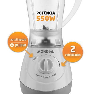 Liquidificador Mondial Easy Power L-550-W Branco - 220V
