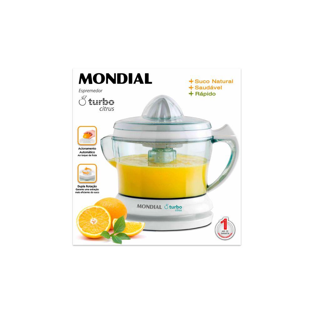 Espremedor de Frutas Mondial Citrus E01 1,25L Branco 25W - 110V - 2