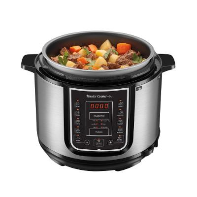 Panela de Pressão Elétrica Digital 5L Mondial 220V 900W Preto/Inox - PE-38