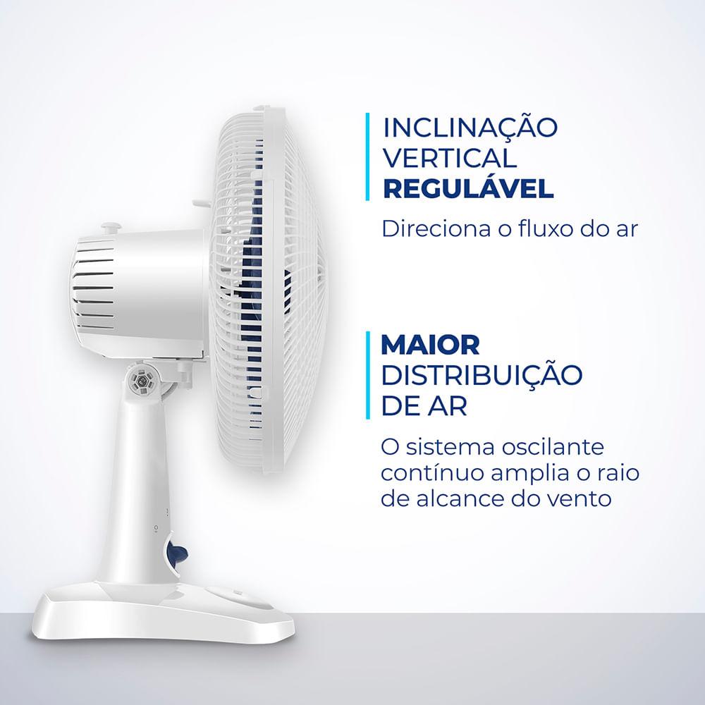 Ventilador de Mesa Mondial 6 Pás Super Power Branco VSP-30-W - 30cm 220V - 4