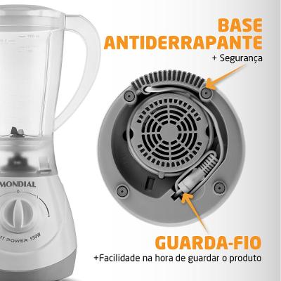Liquidificador Mondial Easy Power L-550-W Branco - 127V