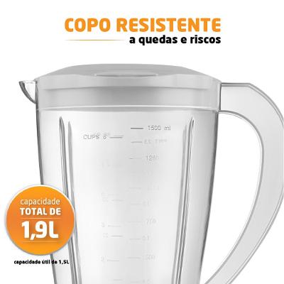 Liquidificador Mondial Easy Power L-550-W Branco - 127V