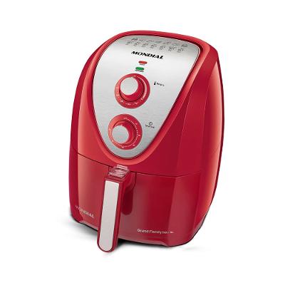 Fritadeira Elétrica Air Fryer Mondial Grand Family Inox AFN-50-RI 5L Vermelha - 220V
