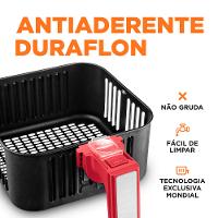 Fritadeira Elétrica Air Fryer Mondial Grand Family Inox AFN-50-RI 5L Vermelha - 220V - 6