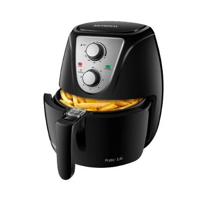 Fritadeira Elétrica Air Fryer Mondial Pratic AF-36-BI 3,6L Inox/Preta - 110V