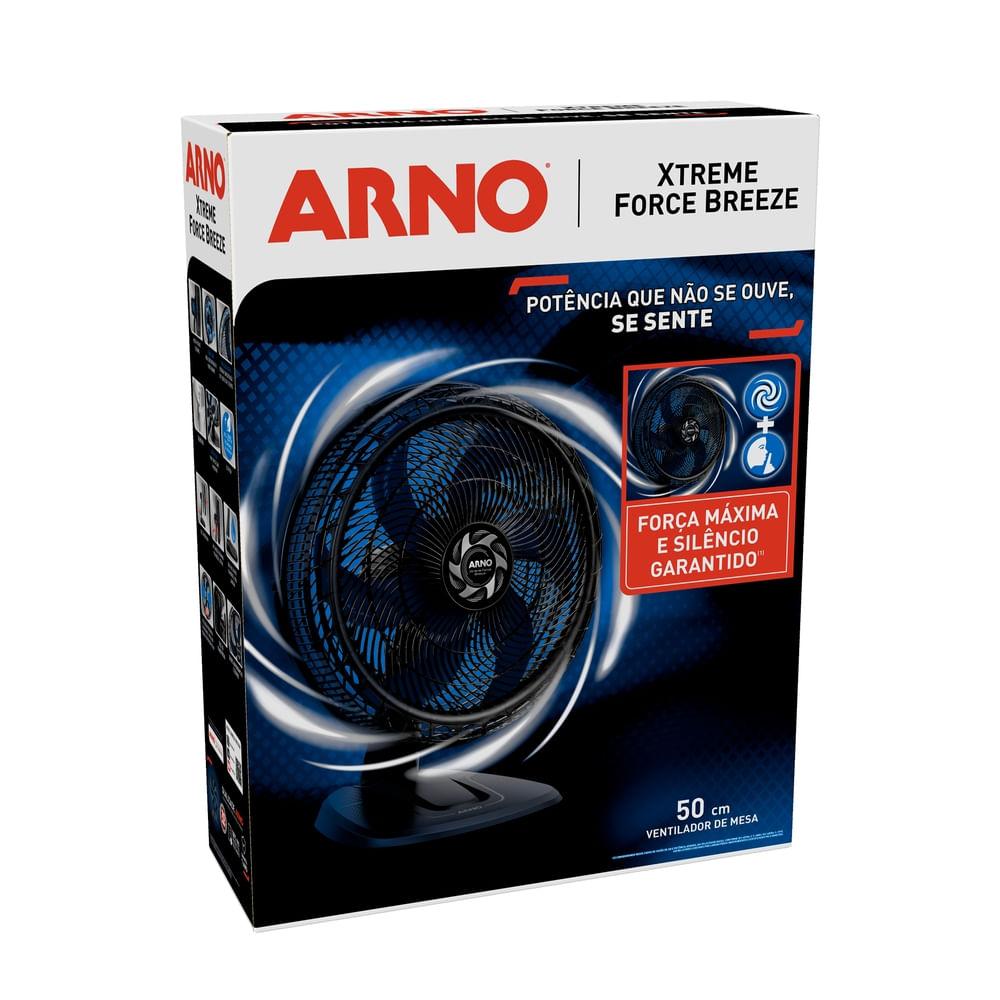 Ventilador de Mesa Arno Xtreme Force Breeze 6 Pás VB50 - 50cm 220V - 10