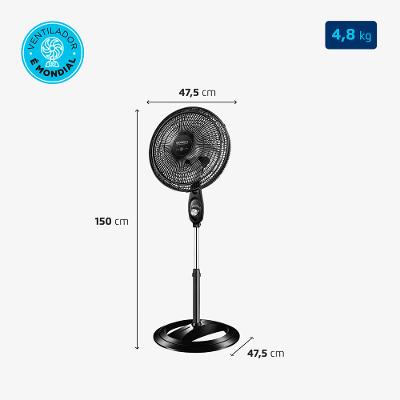 Ventilador de Coluna Mondial Super Power 6 Pás VSP-40C-NB - 40cm 110V