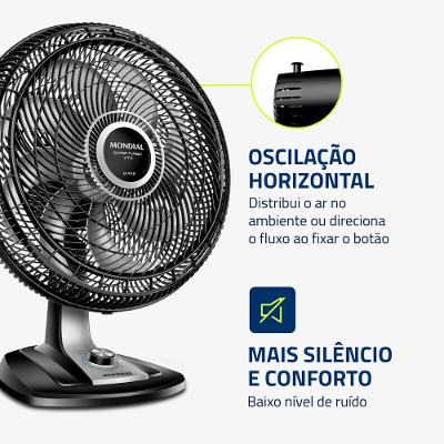 Ventilador de Mesa Mondial 8 Pás Vtx-50-8p - 50cm 127V